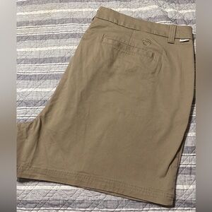 Women’s flat front khaki shorts